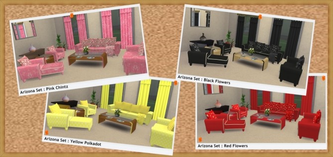 Sims 4 Arizona Living Set at Sims4Sue