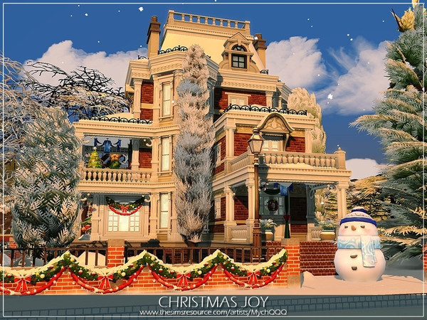 Sims 4 Christmas Joy home by MychQQQ at TSR