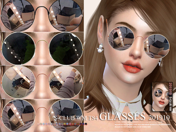 Sims 4 Glasses 201910 by S Club WM at TSR