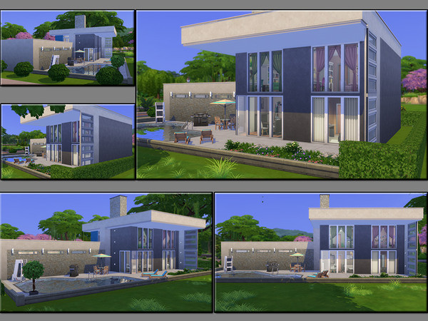 Sims 4 MB Big and Easy house by matomibotaki at TSR