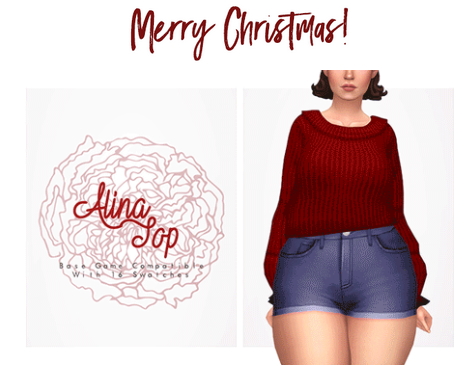 Sims 4 Dresses, hairs and top at Isjao – working on uni