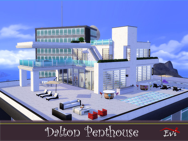 Sims 4 Dalton Penthouse by evi at TSR