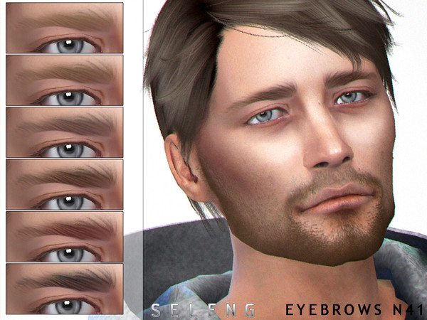Sims 4 Eyebrows N41 by Seleng at TSR