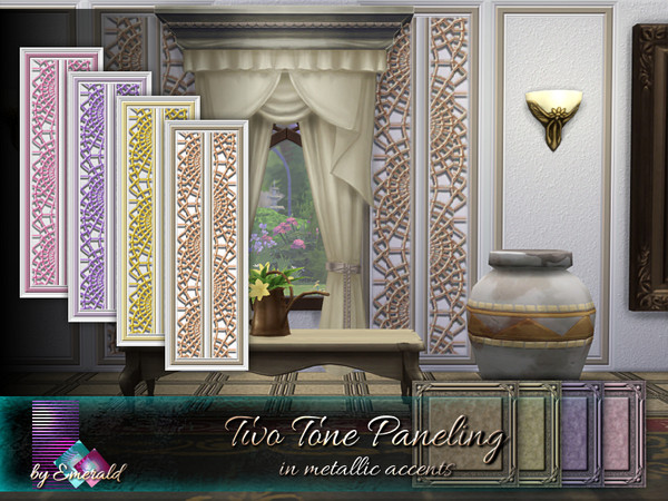 Sims 4 Two Tone Paneling by emerald at TSR