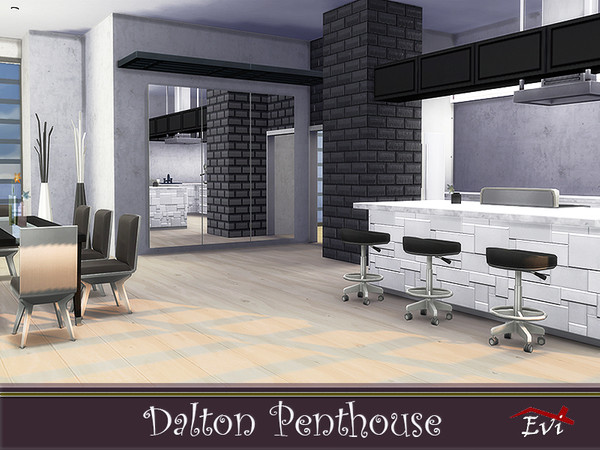 Sims 4 Dalton Penthouse by evi at TSR