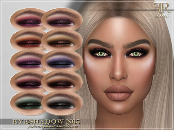 Sims 4 FRS Eyeshadow N65 by FashionRoyaltySims at TSR