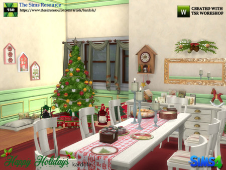 Happy Holidays dining room part 1 by kardofe at TSR