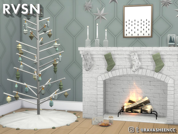 Sims 4 Sleigh in It Modern Winterfest Set by RAVASHEEN at TSR