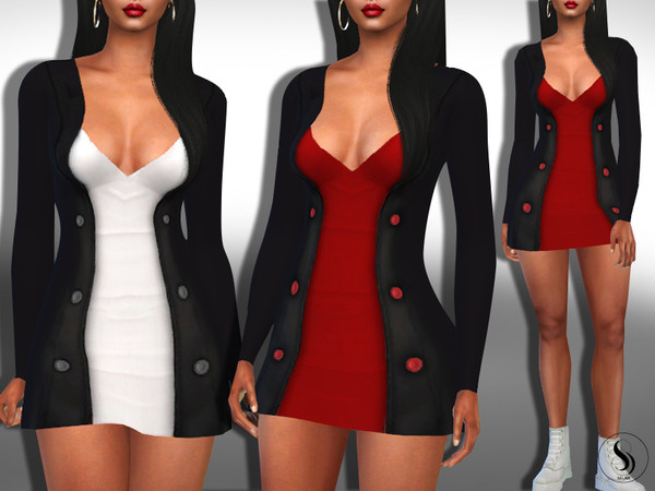 Sims 4 Female Two Piece Winter Outfits by Saliwa at TSR