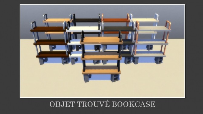Sims 4 Empty Discover University Bookshelves with Slots by Teknikah at Mod The Sims