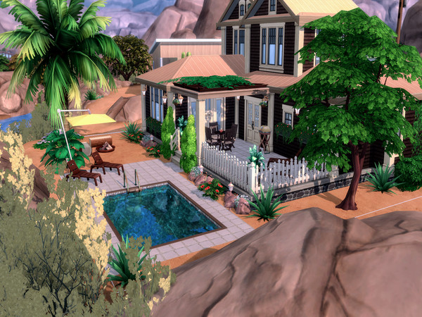Sims 4 Gold Sands family home by LJaneP6 at TSR