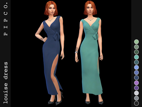 Sims 4 Louise dress by Pipco at TSR
