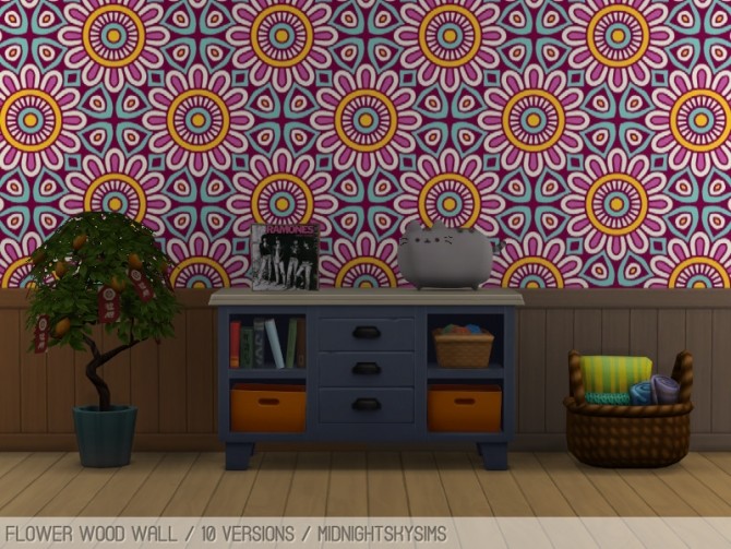Sims 4 Flower walls at Midnightskysims