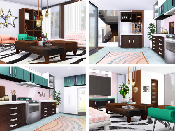 Sims 4 Daireann contemporary house by Rirann at TSR