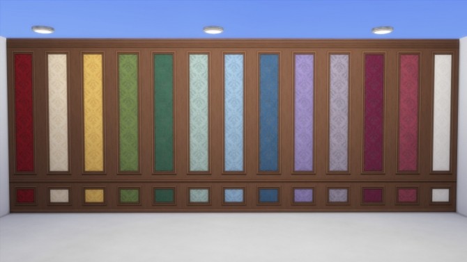 Sims 4 Simple Paneling with Crown and Baseboard Moulding by TheJim07 at Mod The Sims