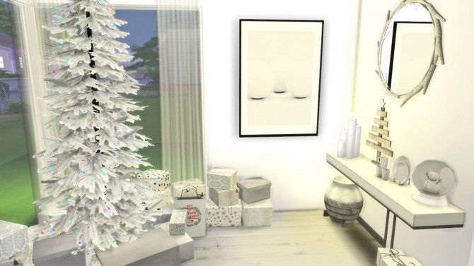 Sims 4 WHITE CHRISTMAS room at MODELSIMS4