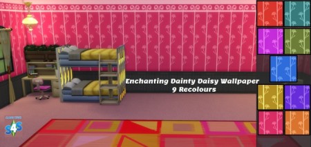 GP08 Enchanting Dainty Daisy 9 wallpaper recolours by wendy35pearly at Mod The Sims