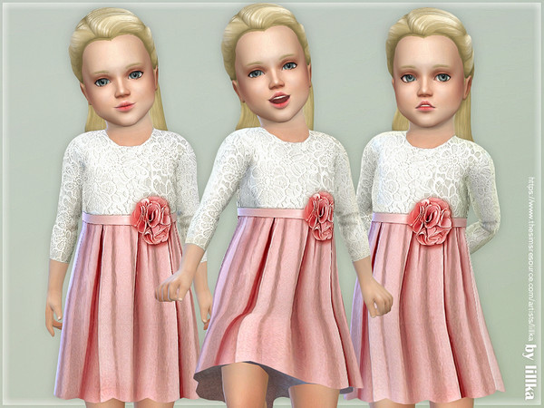 Sims 4 Charlotte Dress for Toddler by lillka at TSR