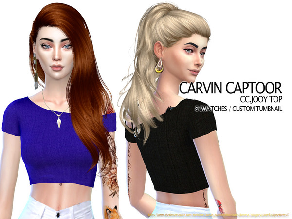 Sims 4 Jooy Top by carvin captoor at TSR