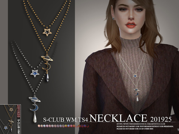 Sims 4 Necklace 201925 by S Club WM at TSR