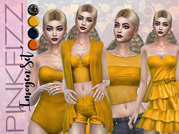 Sims 4 Imogen Set by Pinkfizzzzz at TSR