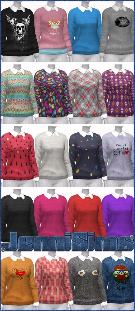 Sims 4 Turtleneck Sweater at Jenni Sims
