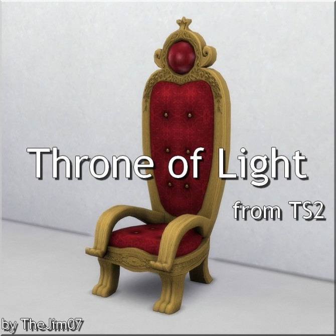 Sims 4 Throne of Light by TheJim07 at Mod The Sims