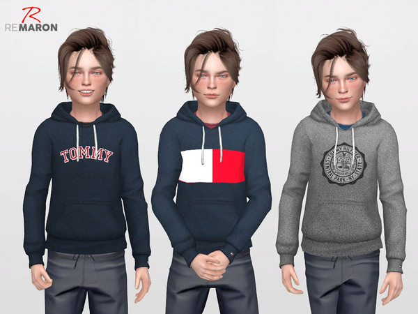 Sims 4 THs Hoodie for kids 02 by remaron at TSR