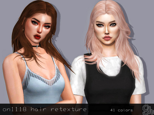 Sims 4 On1118 hair retexture by Sharareh at TSR