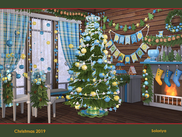 Sims 4 Christmas 2019 set by soloriya at TSR