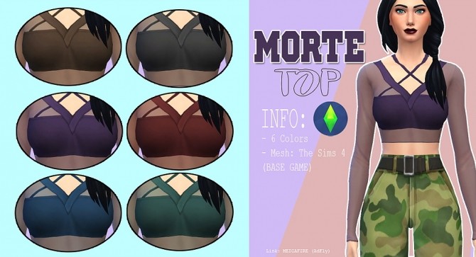 Sims 4 Morte top at Kass