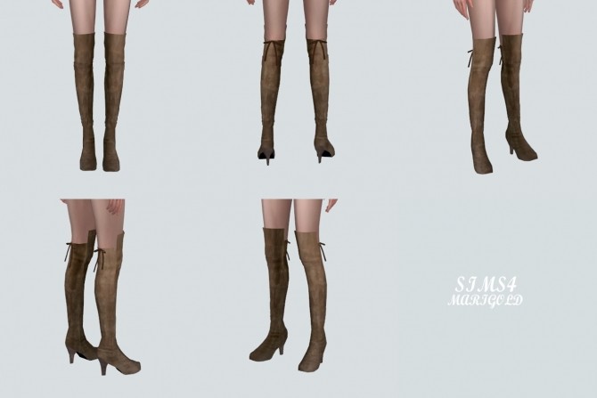 Thigh High Boots at Marigold » Sims 4 Updates
