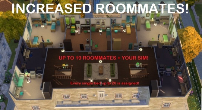 Sims 4 More Roommates & Roommate Behavior Tweaks by simmytime at Mod The Sims
