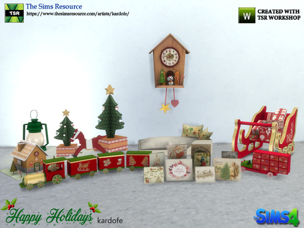 Sims 4 Happy Holidays set part 2 by kardofe at TSR