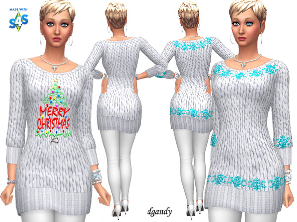 Sims 4 Holiday Dress 20191212 by dgandy at TSR