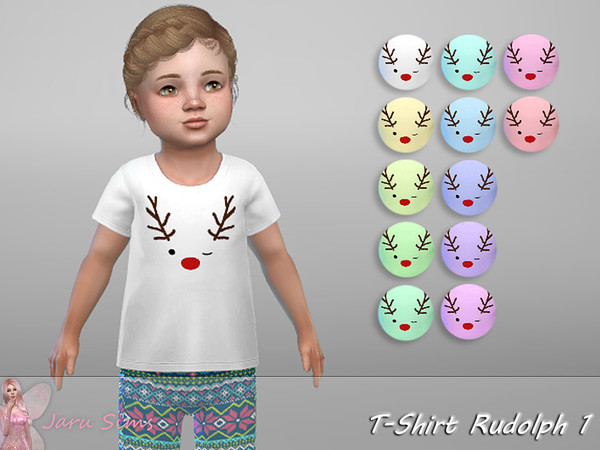 Sims 4 T Shirt Rudolph 1 by Jaru Sims at TSR