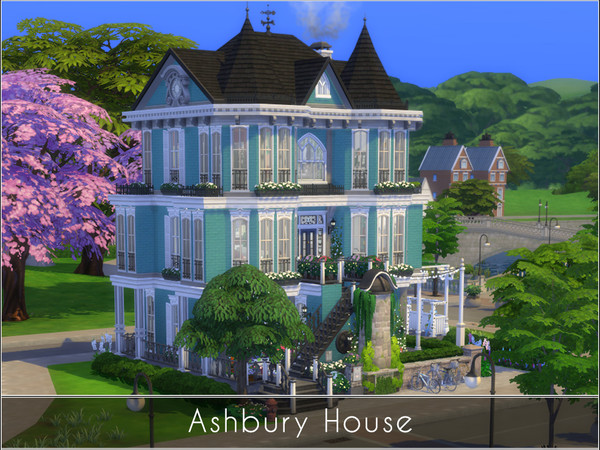 Sims 4 Ashbury house by Ezust at TSR