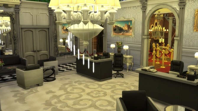 Sims 4 Haunt Hall No CC by Evalation at Mod The Sims