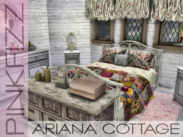 Sims 4 Ariana Cottage by Pinkfizzzzz at TSR