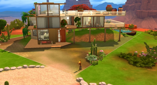 Desert Hall house NO CC by valbreizh at Mod The Sims » Sims 4 Updates