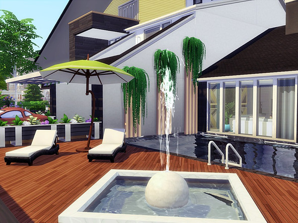 Sims 4 ARTO modern home by marychabb at TSR
