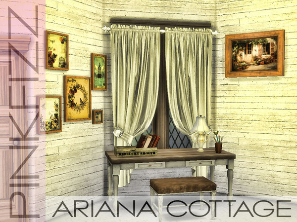 Sims 4 Ariana Cottage by Pinkfizzzzz at TSR