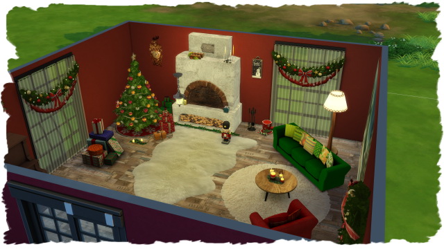 Sims 4 Christmas room by Chalipo at All 4 Sims