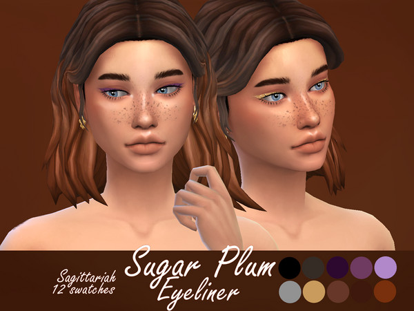 Sims 4 Sugar Plum Eyeliner by Sagittariah at TSR