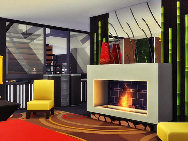 Sims 4 ARTO modern home by marychabb at TSR