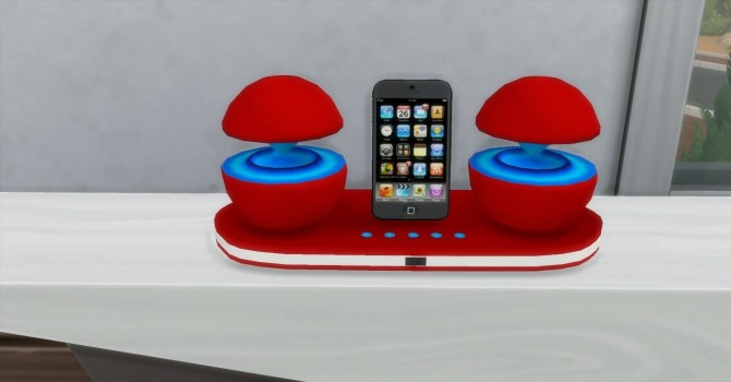 Sims 4 Futuristic iPod Docking Station by AdonisPluto at Mod The Sims