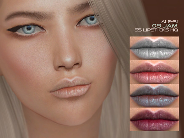Sims 4 Jam Lipstick 08 HQ by Alf si at TSR