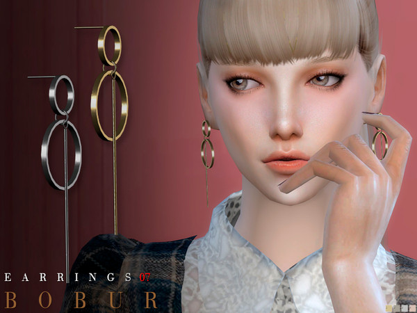 Sims 4 Earrings 07 by Bobur3 at TSR
