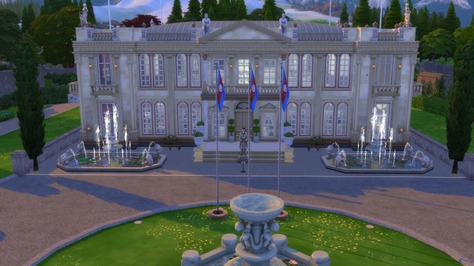 Sims 4 Haunt Hall No CC by Evalation at Mod The Sims