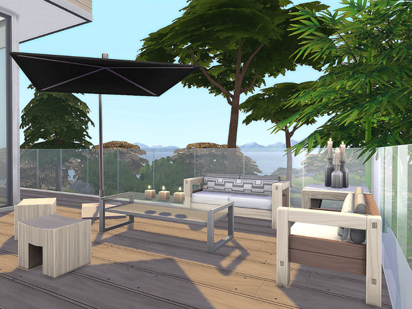 Sims 4 Modern Lake House by Sarina Sims at TSR